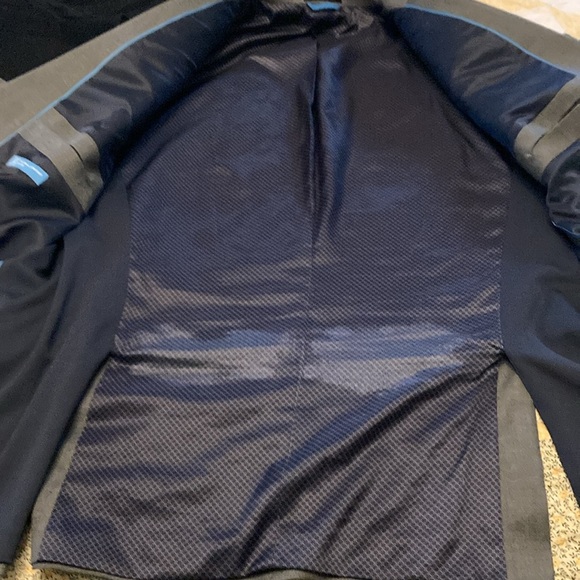 Van heusen mens sport coat cool flex 48L slim fit gray polyester blend - Picture 8 of 11